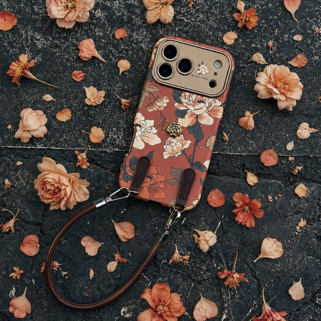 Rosé Garden iPhone Case with Strap – product image 3