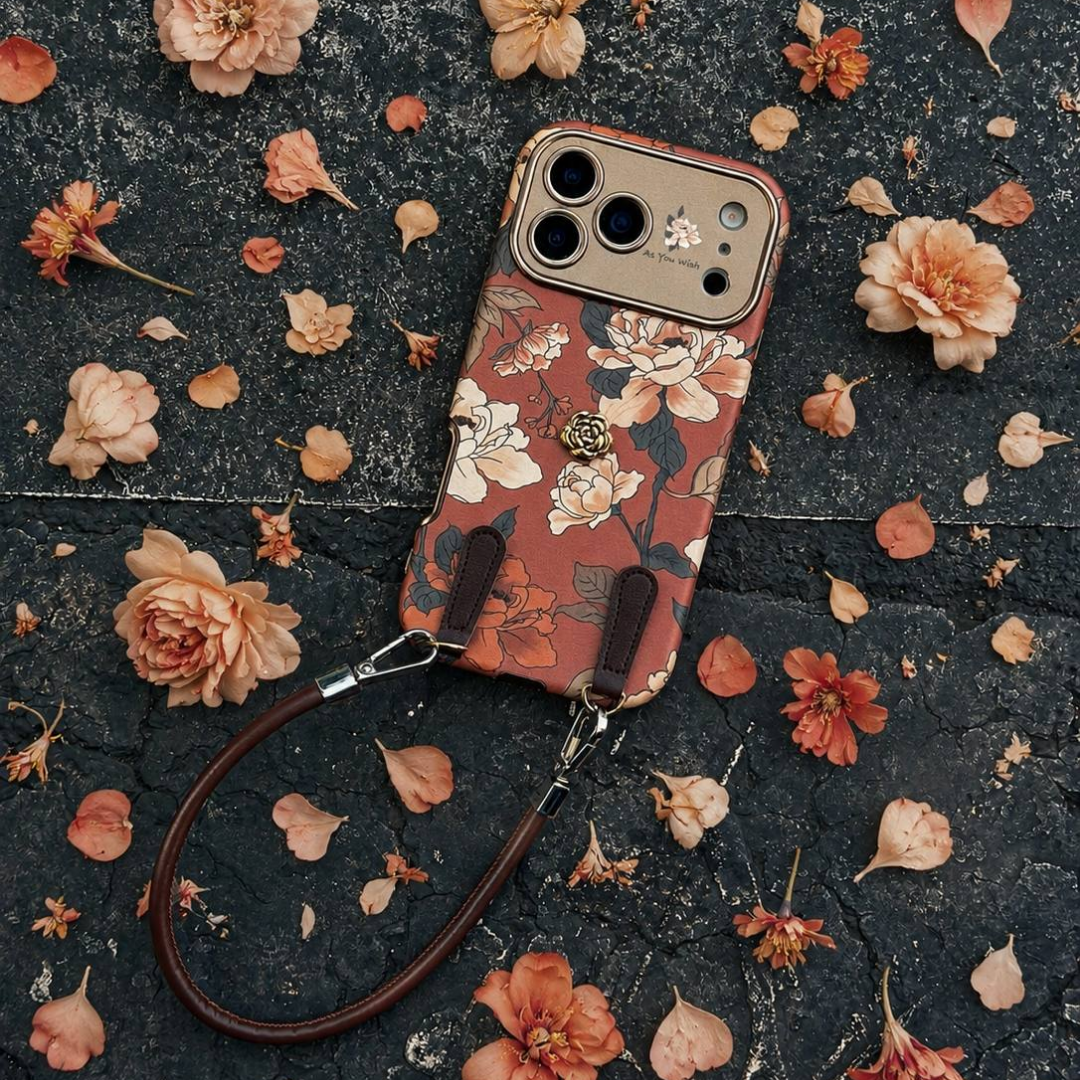 Rosé Garden iPhone Case with Strap – product image 3