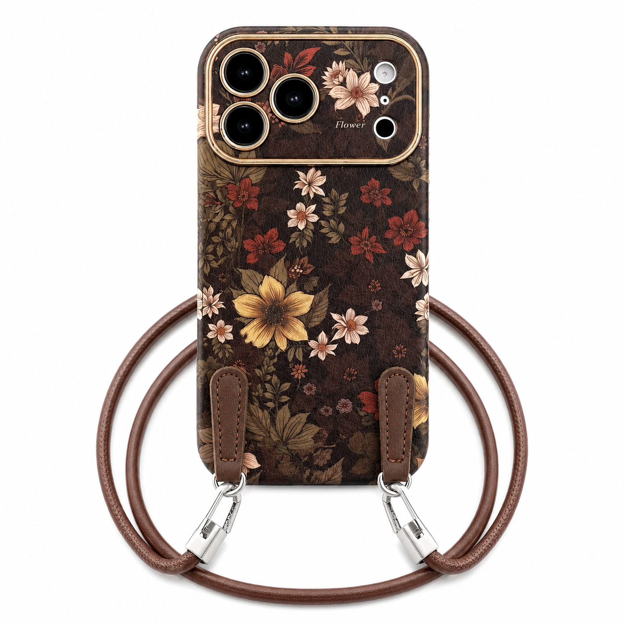 Vintage Garden iPhone Case with Strap – product image 1