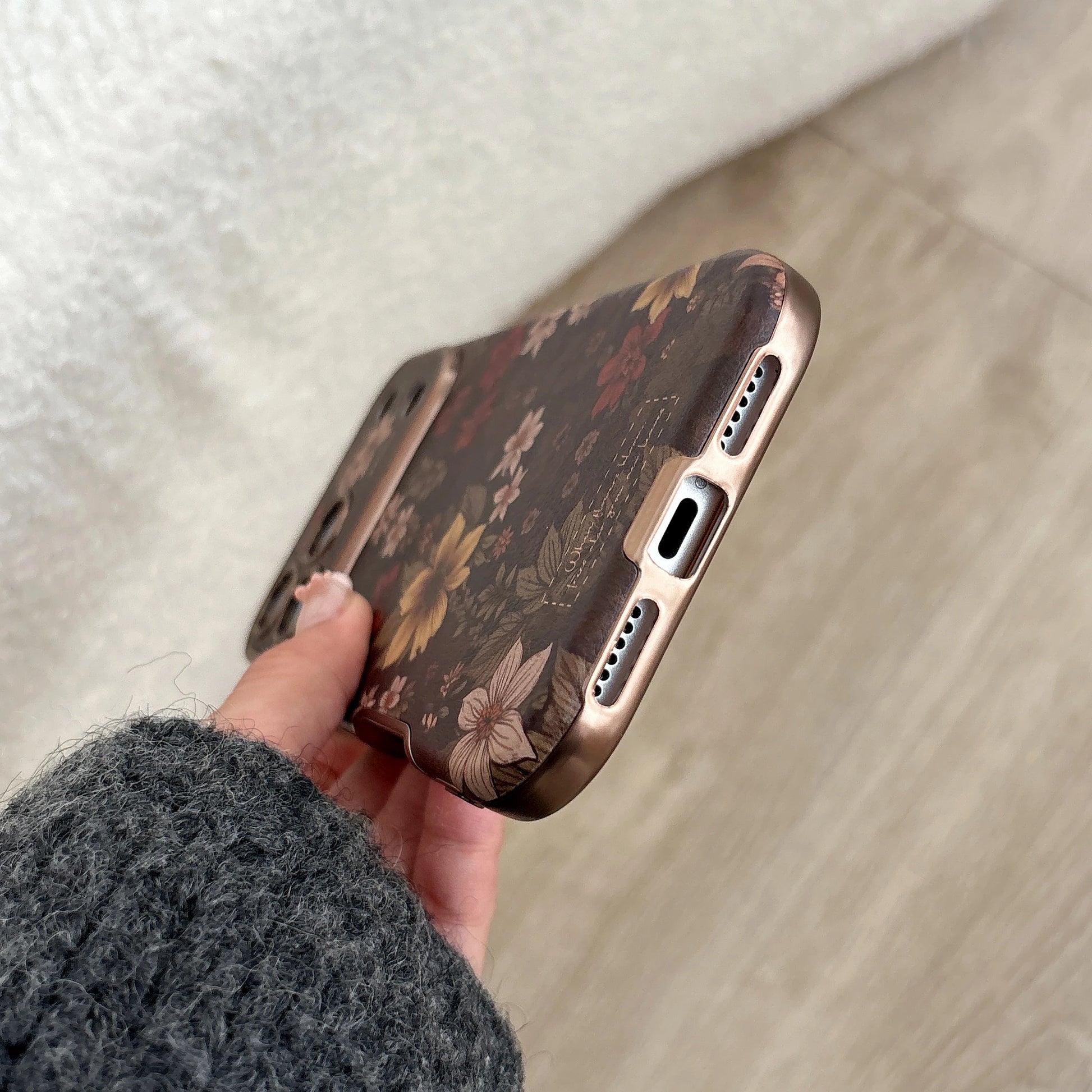 Vintage Garden iPhone Case with Strap – product image 5
