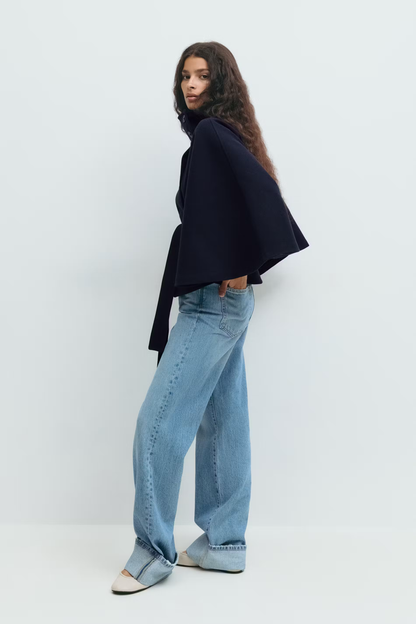 Cape-style Jacket and Belt