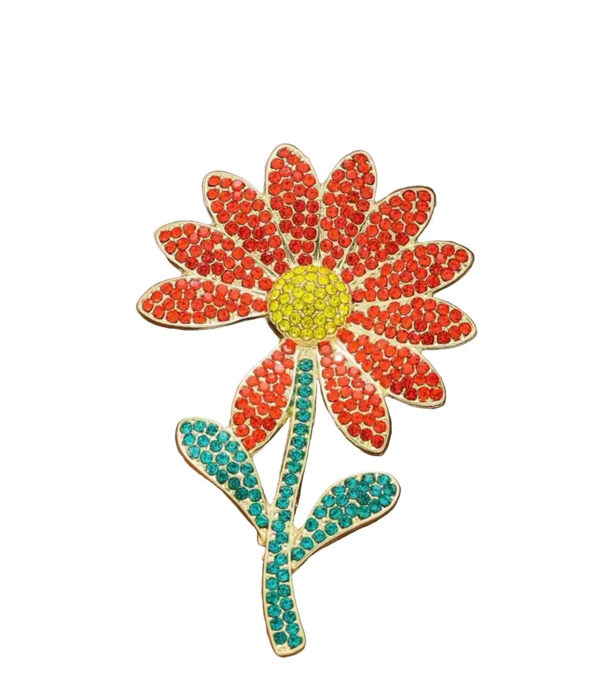 Crystal Daisy Brooch