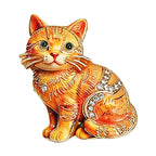 Crystal Cat Brooch