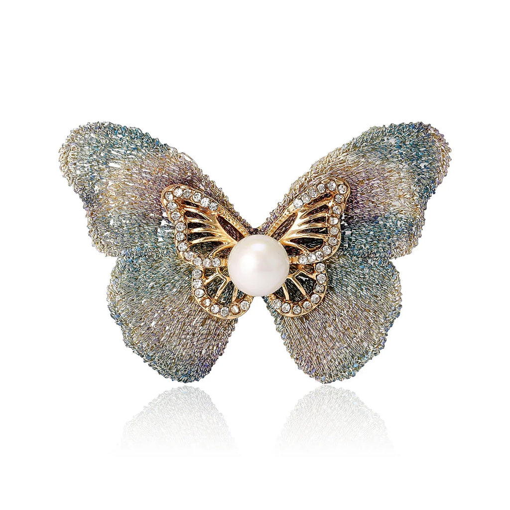 Crystal Butterfly Brooch