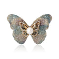 Crystal Butterfly Brooch