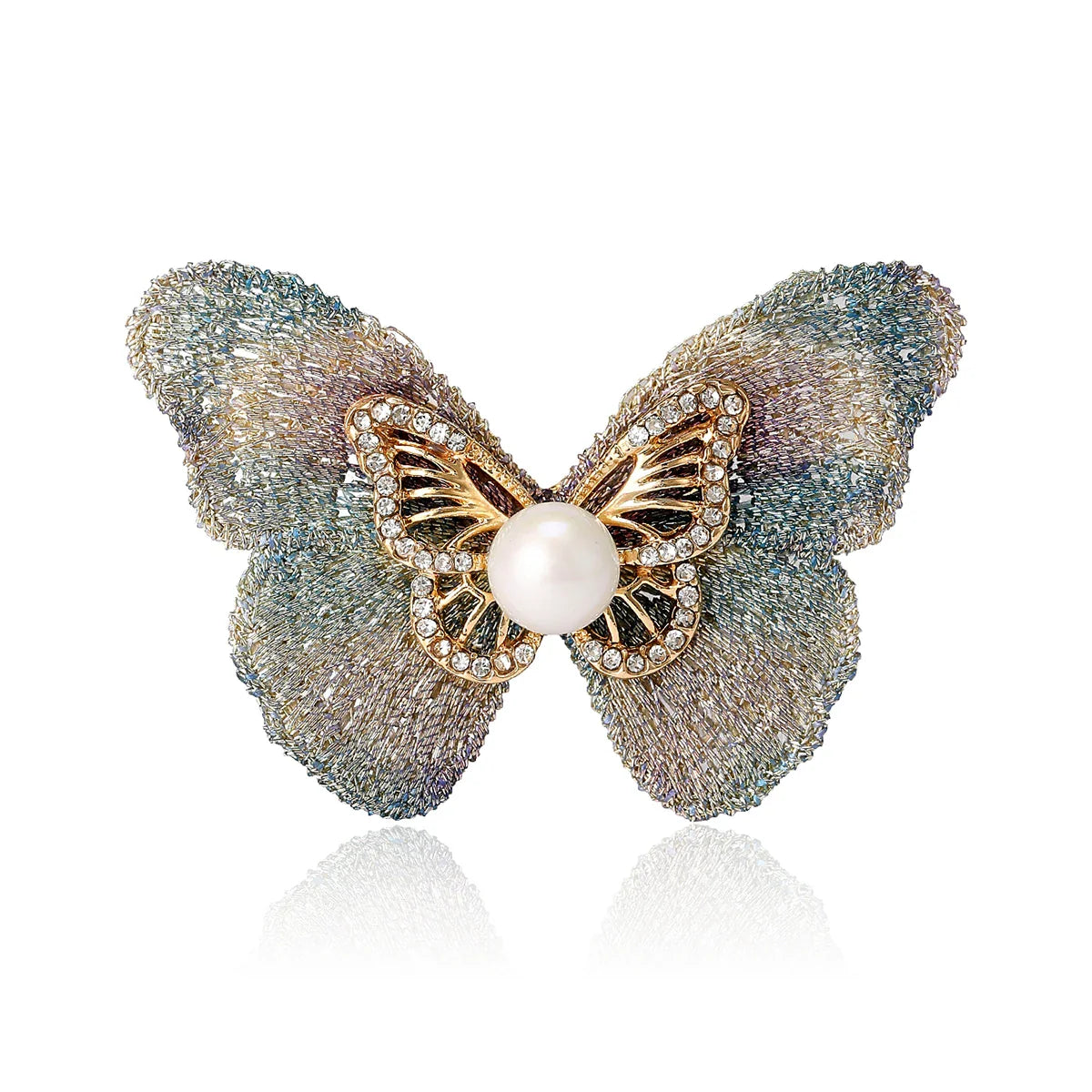 Crystal Butterfly Brooch