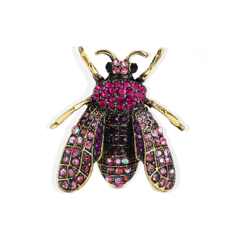 Crystal Bee Brooch