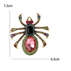 Crystal Spider Brooch
