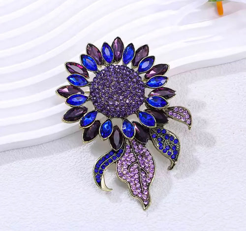 Baroque Sunflower Brooch