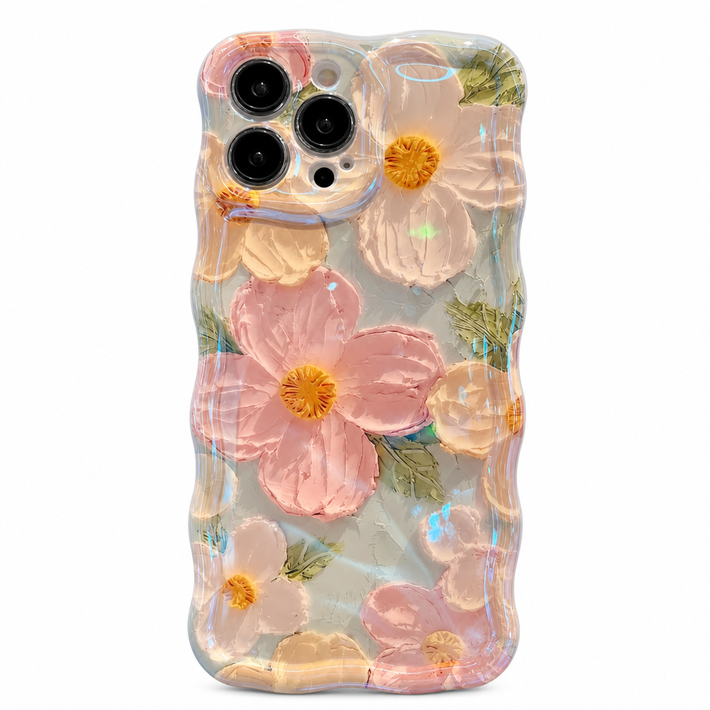 Retro Oil Painting Floral iPhone Case – product image 1