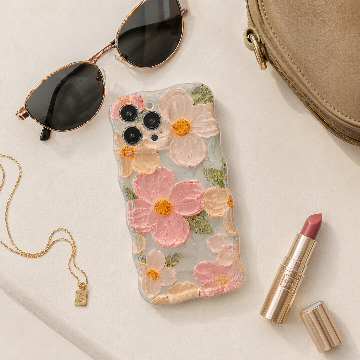 Retro Oil Painting Floral iPhone Case – product image 4