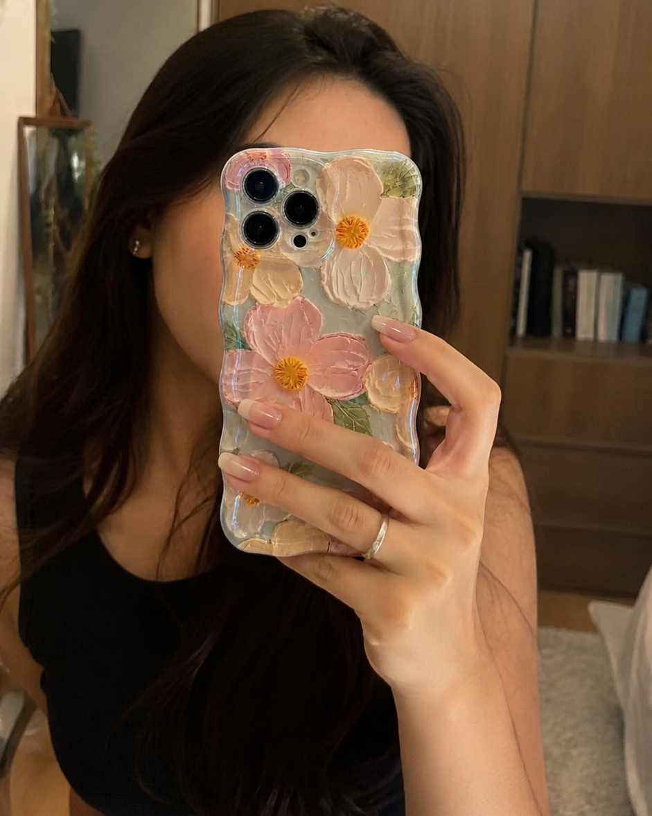 Retro Oil Painting Floral iPhone Case – product image 6