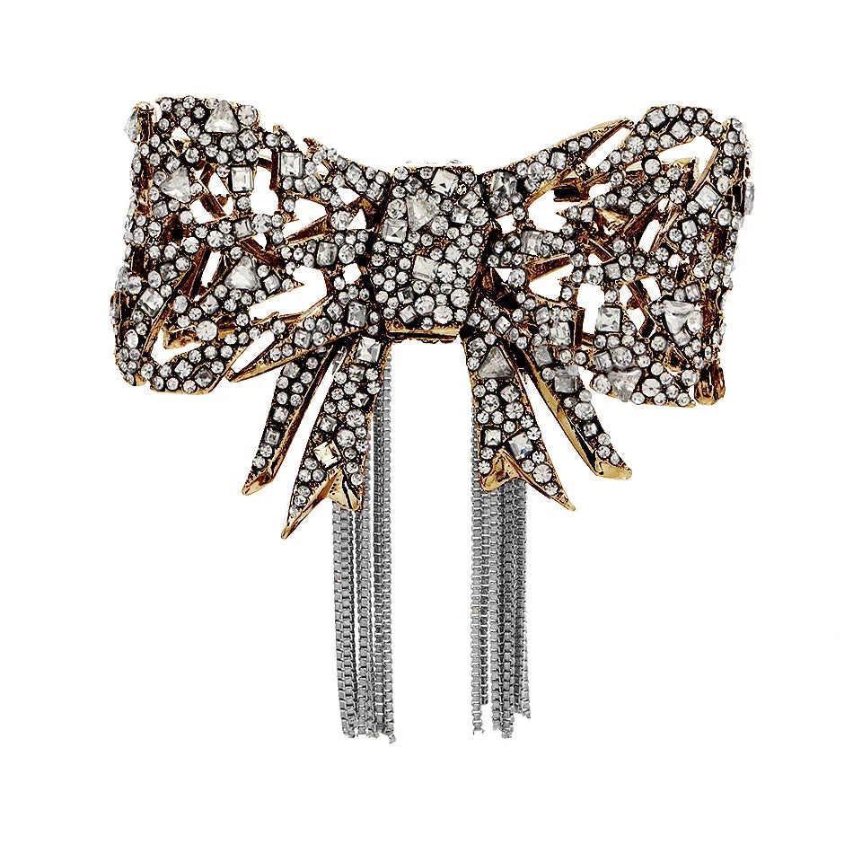 Vintage Tassel Bow Brooch