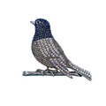 Vintage Crystal Bird Brooch