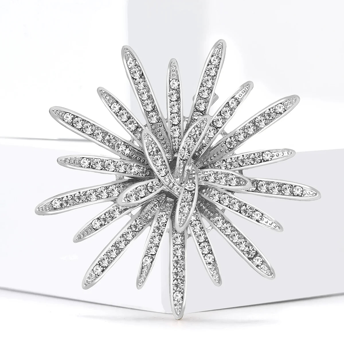 Royale Crystal Sun Brooch