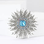 Crystal Sunflower Brooch