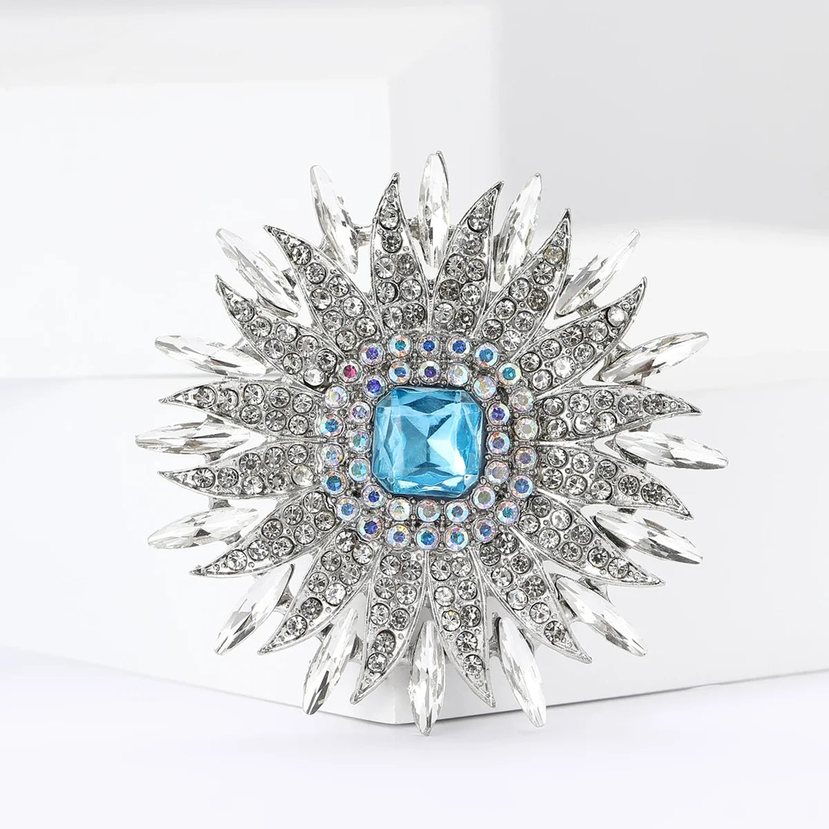 Crystal Sunflower Brooch