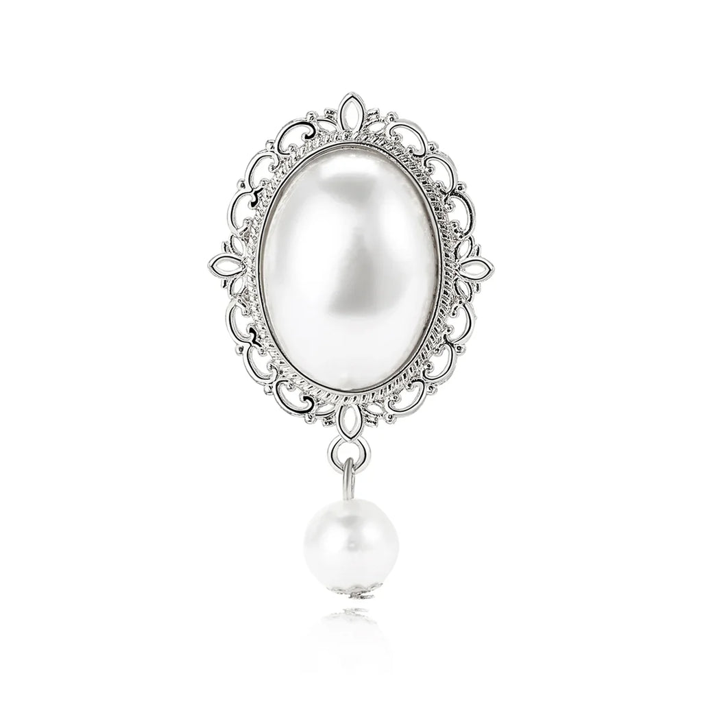 Vintage Faux Pearl Statement Brooch