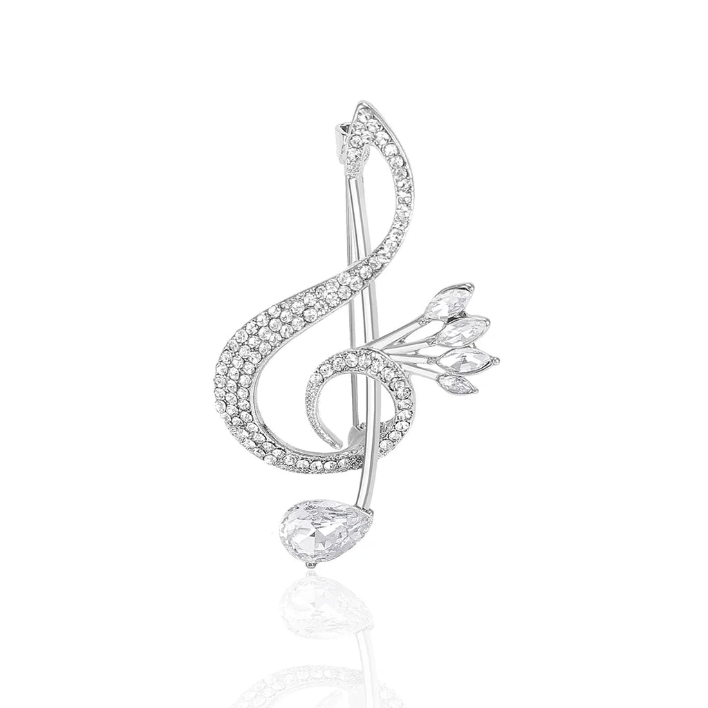 Treble Clef Brooch