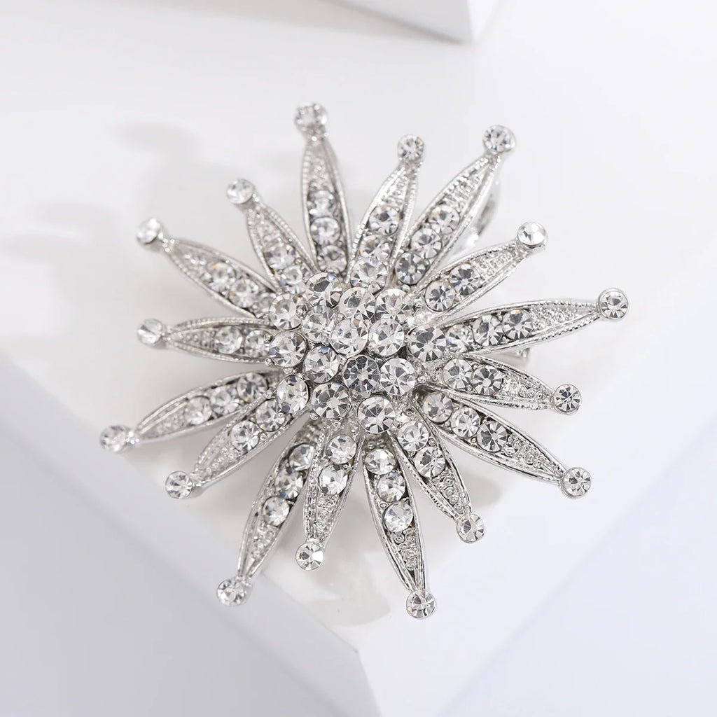 Royale Crystal Sun Brooch