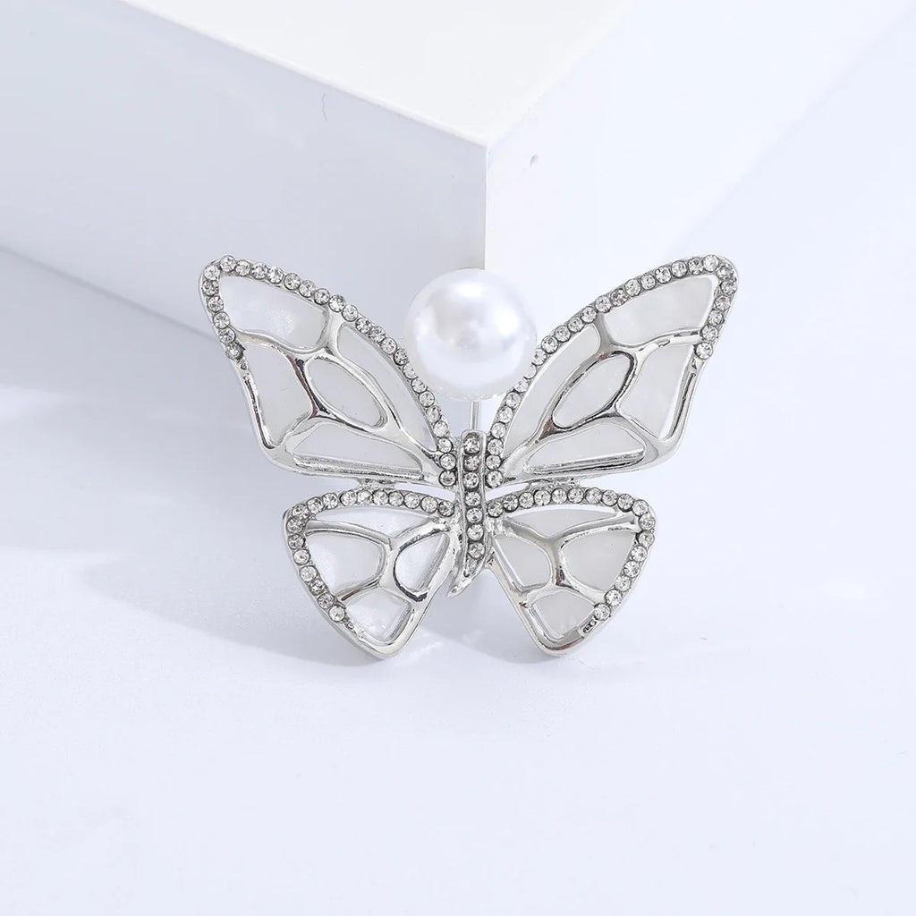 Crystal Butterfly Brooch