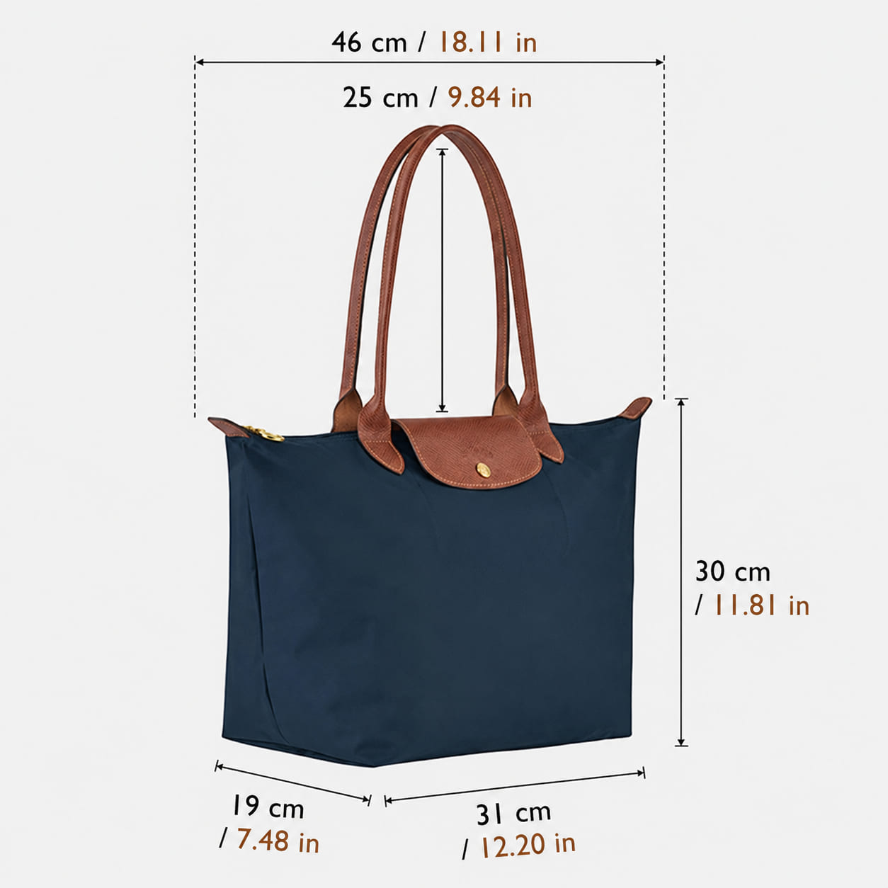 Élodie Blue Large Everyday Tote Bag