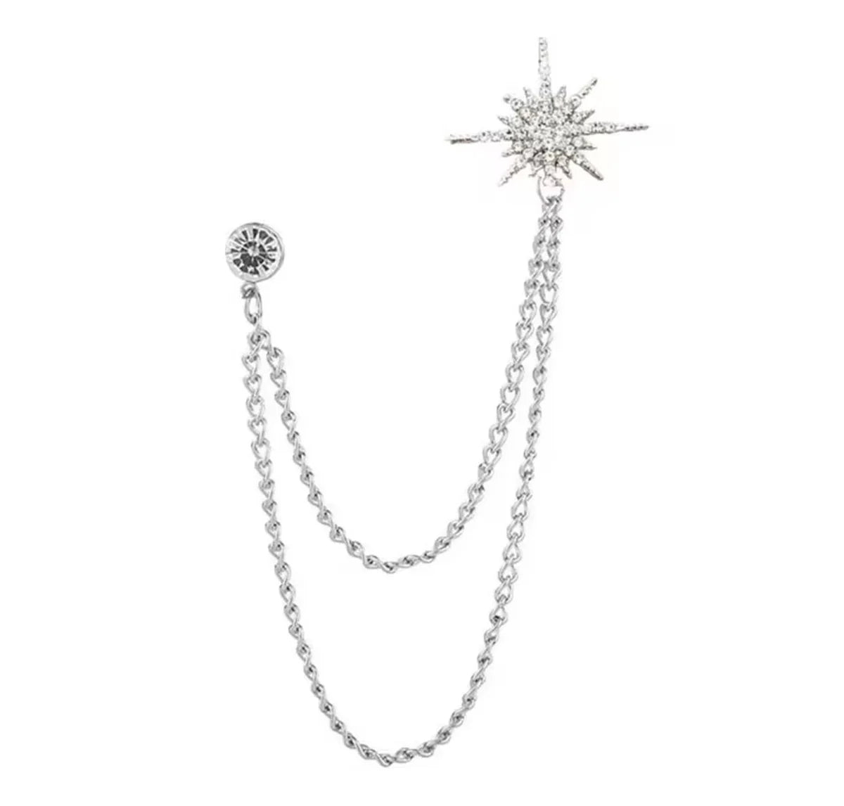 Crystal Star Brooch