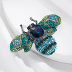 Luxury Vintage Crystal Bee Brooch – view 2