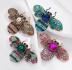 Luxury Vintage Crystal Bee Brooch – view 1