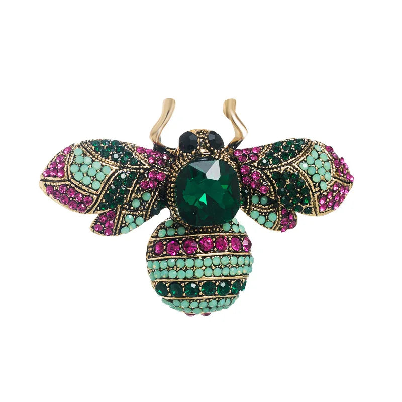 Luxury Vintage Crystal Bee Brooch – view 4