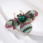 Luxury Vintage Crystal Bee Brooch – view 5