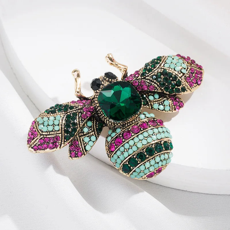 Luxury Vintage Crystal Bee Brooch – view 11