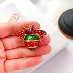 Luxury Vintage Crystal Bee Brooch – view 16