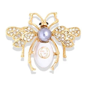 Luxury Vintage Crystal Bee Brooch – view 22