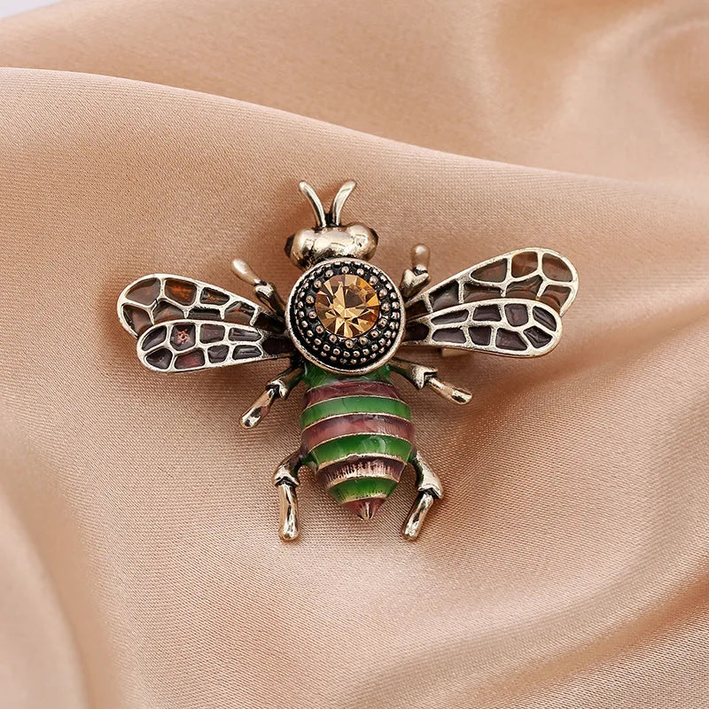 Luxury Vintage Crystal Bee Brooch – view 26