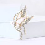 Crystal Butterfly Brooch
