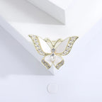 Crystal Butterfly Brooch