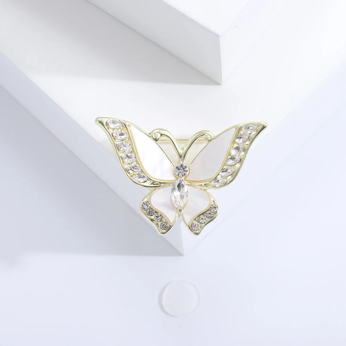 Crystal Butterfly Brooch