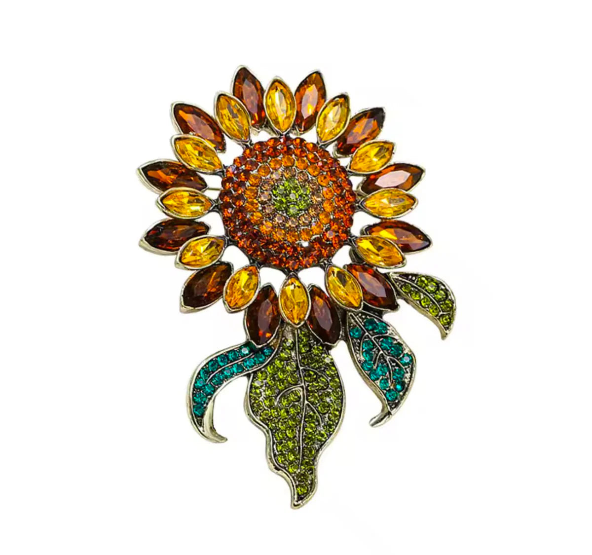 Baroque Sunflower Brooch