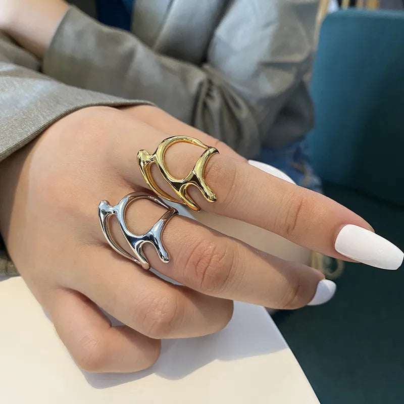 Bague géométrique réglable