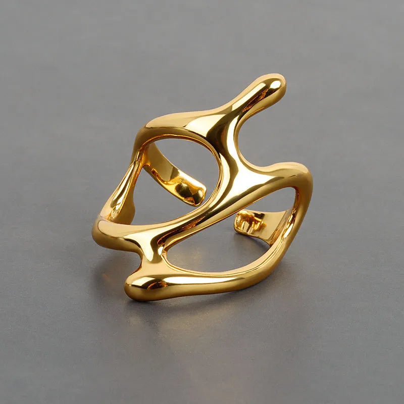 Bague géométrique réglable