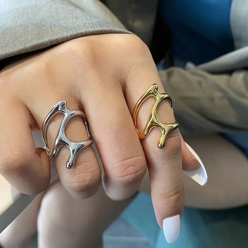 Bague géométrique réglable