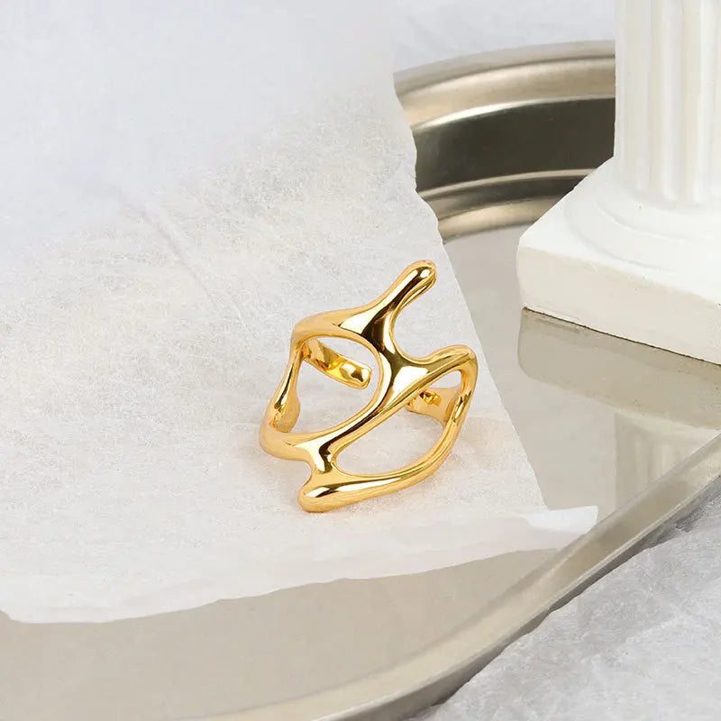 Bague géométrique réglable